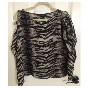 Loose animal print top